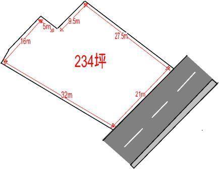 Compartment figure. Land price 23.4 million yen, Land area 773 sq m