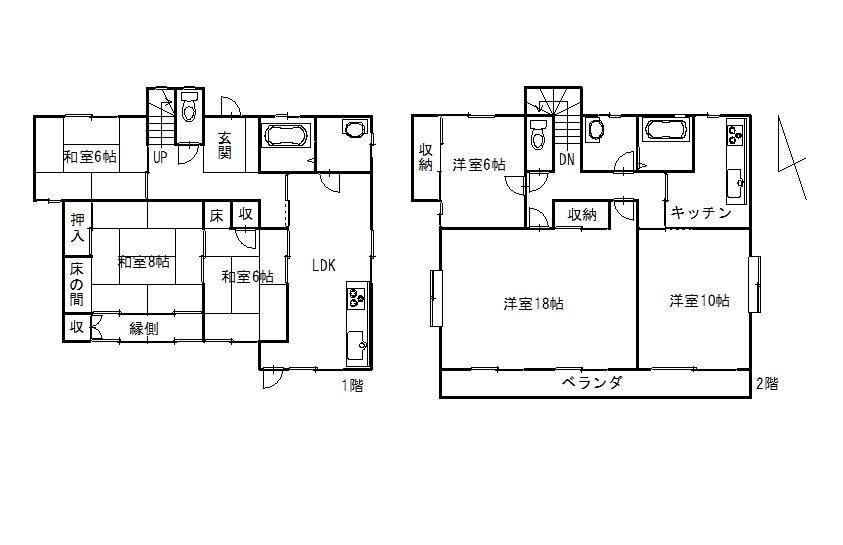 Floor plan. 22,400,000 yen, 5LDKK, Land area 524.31 sq m , Building area 156.98 sq m floor plan