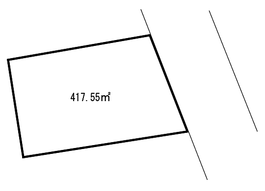 Compartment figure. Land price 12.8 million yen, Land area 417.55 sq m compartment view