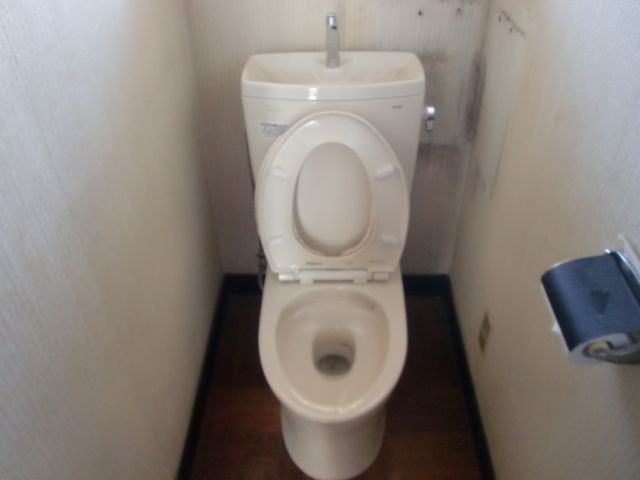 Toilet. Washlet installation Allowed you bring in there power