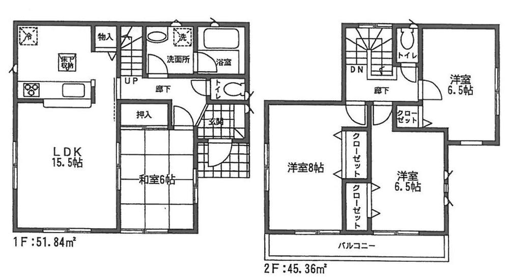 Floor plan. 17.8 million yen, 4LDK, Land area 198.74 sq m , Building area 97.2 sq m