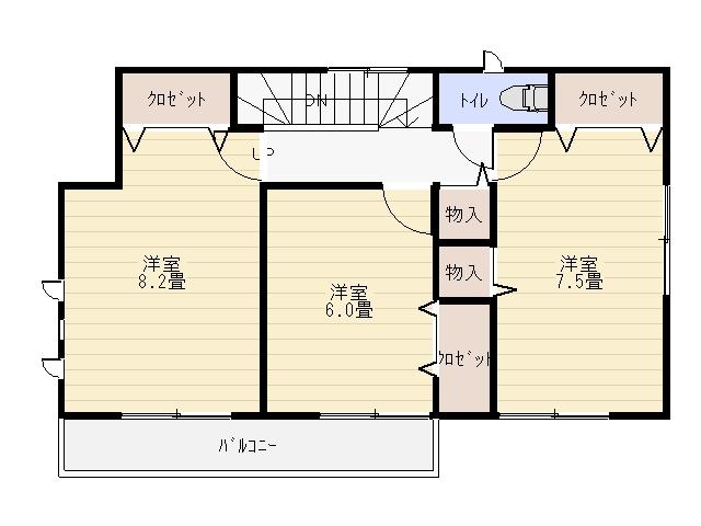 Floor plan. 17.8 million yen, 4LDK, Land area 207.58 sq m , Building area 98.01 sq m 2F