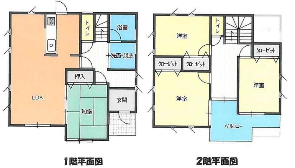 Floor plan. 18.2 million yen, 4LDK, Land area 206.62 sq m , Building area 33.57 sq m