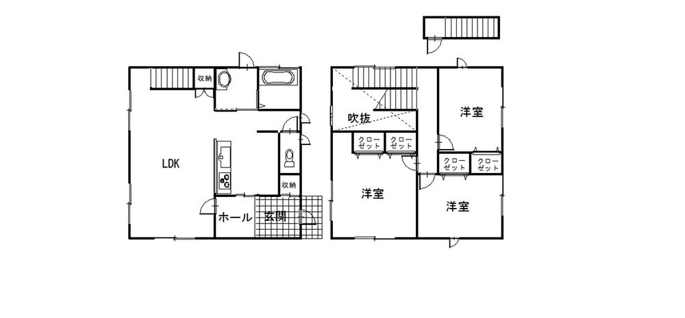 Floor plan. 24.5 million yen, 3LDK, Land area 201.83 sq m , Building area 98.53 sq m