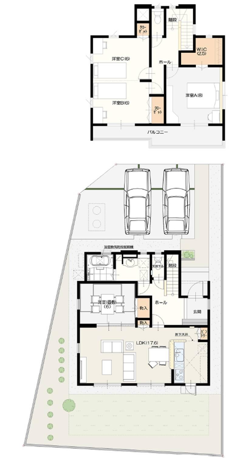 Floor plan. (No. 7 locations), Price 27.3 million yen, 3LDK, Land area 189 sq m , Building area 111.65 sq m