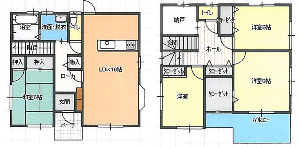 Floor plan. 17.8 million yen, 4LDK + S (storeroom), Land area 186.3 sq m , Building area 112.61 sq m