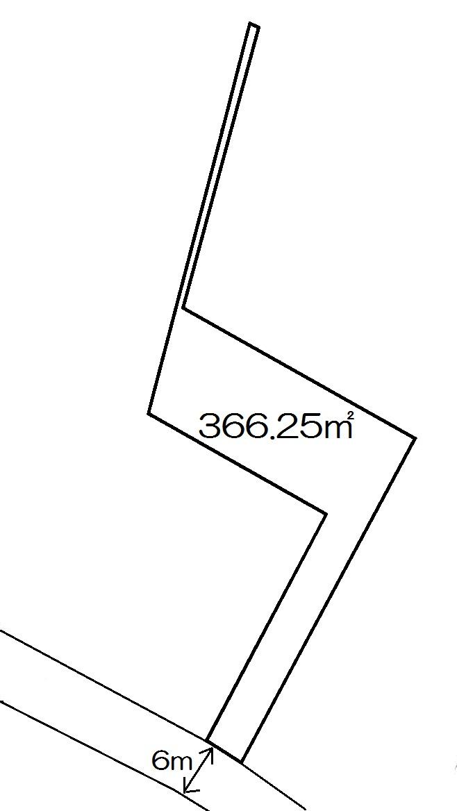 Compartment figure. Land price 11 million yen, Land area 366.25 sq m