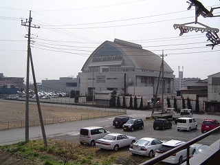 View. There is a public plaza on the south side.