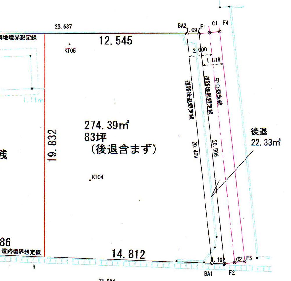 Compartment figure. Land price 7.8 million yen, Land area 274.39 sq m