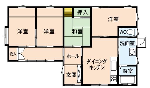 Floor plan. 14.8 million yen, 4DK, Land area 330.57 sq m , Building area 80.32 sq m