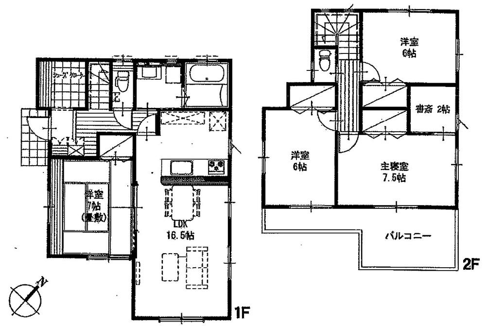 Floor plan. 22,390,000 yen, 4LDK, Land area 231.74 sq m , Building area 105.99 sq m
