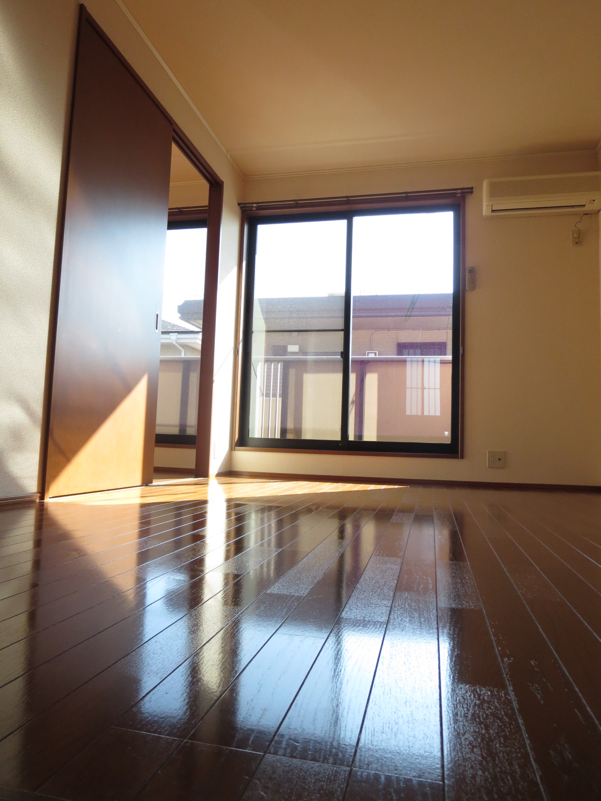 Living and room. Bright living room with large windows. 