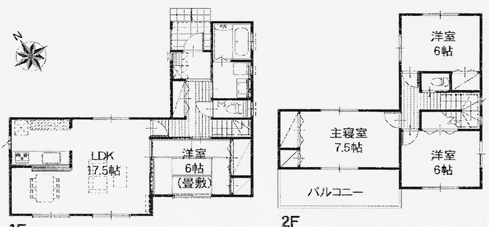 Floor plan. 13,390,000 yen, 4LDK, Land area 164.34 sq m , Building area 104.33 sq m