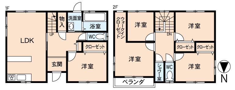 Floor plan. 17.2 million yen, 4LDK, Land area 239.68 sq m , Building area 113.25 sq m