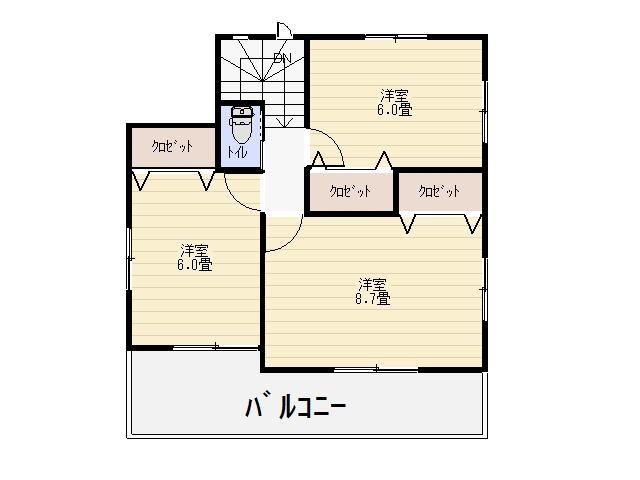 Floor plan. 13,990,000 yen, 4LDK, Land area 172.24 sq m , Building area 102.88 sq m 2F