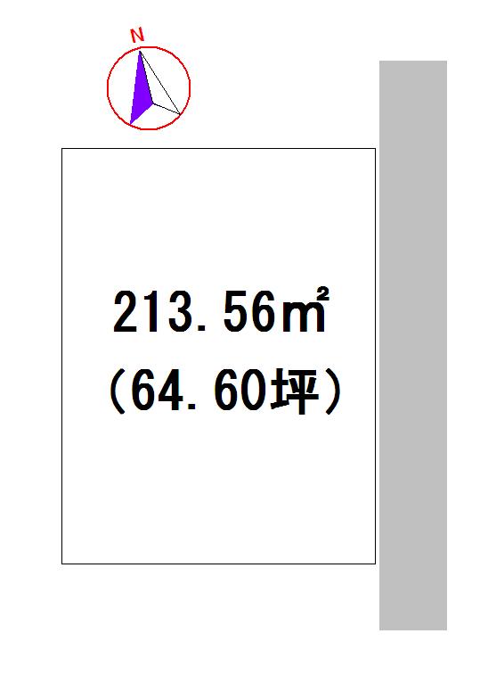 Compartment figure. Land price 11.8 million yen, Land area 213.56 sq m