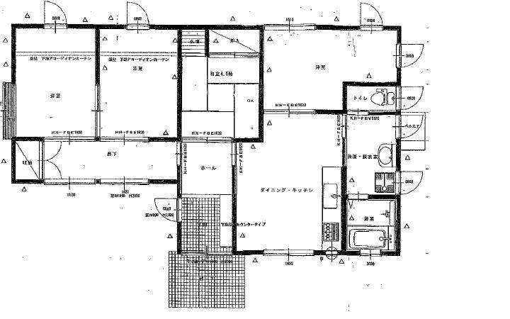 Floor plan. 14.8 million yen, 4DK, Land area 330.57 sq m , Building area 80.32 sq m