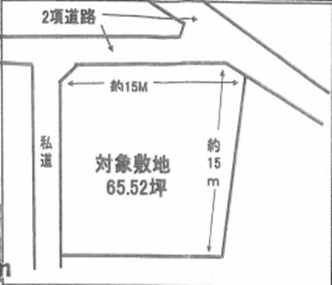Compartment figure. Land price 5 million yen, Land area 216.61 sq m compartment view