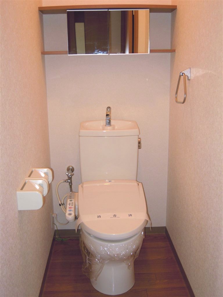 Toilet. Bidet and with storage