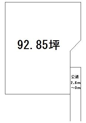 Compartment figure. Land price 6.04 million yen, Land area 306.95 sq m