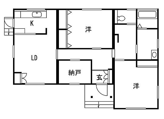 Floor plan. 14.8 million yen, 2LDK + S (storeroom), Land area 237.98 sq m , Building area 91.23 sq m floor plan