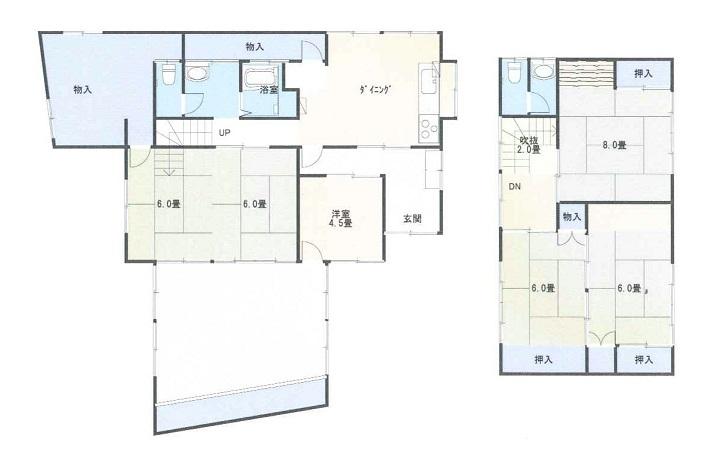 Floor plan. 6.6 million yen, 6DK, Land area 220.11 sq m , Building area 161.01 sq m