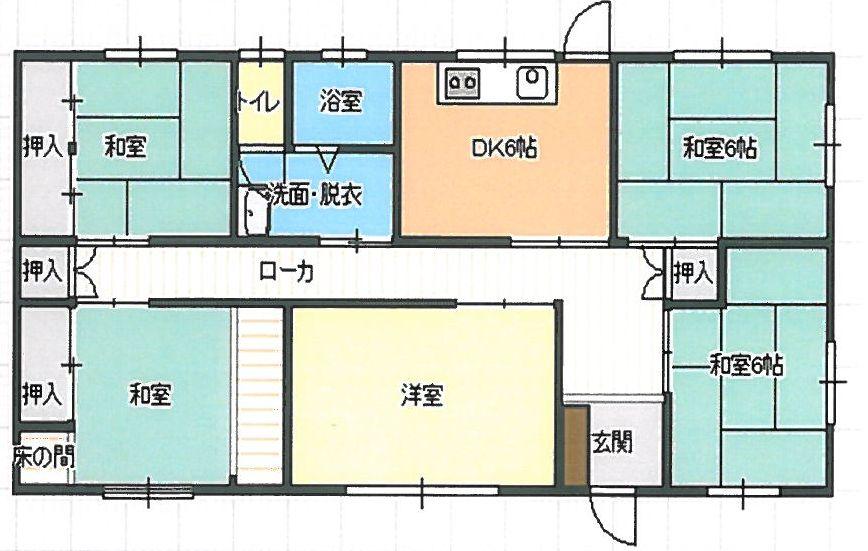 Floor plan. 9.8 million yen, 5DK, Land area 660.13 sq m , Building area 113.17 sq m