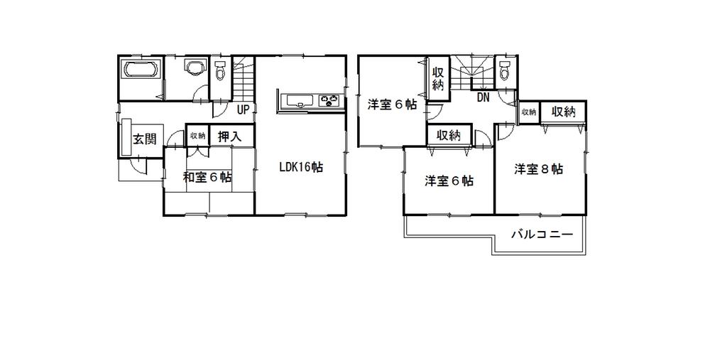 Floor plan. 17,990,000 yen, 4LDK, Land area 223.16 sq m , Building area 97.2 sq m floor plan