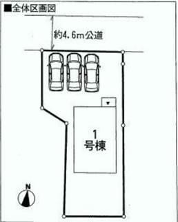 Compartment figure. 17.8 million yen, 4LDK, Land area 189.47 sq m , Building area 97.2 sq m parking 3 units can be