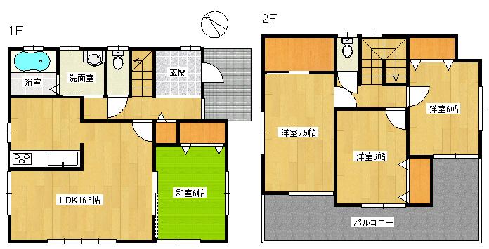 Floor plan. 17,990,000 yen, 4LDK, Land area 103.91 sq m , Building area 103.91 sq m