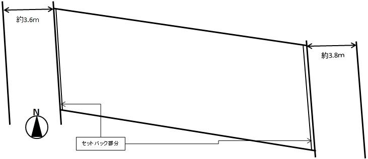 Compartment figure. Land price 3.8 million yen, Land area 134.91 sq m