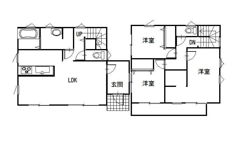 Floor plan. 17.8 million yen, 3LDK, Land area 253.23 sq m , Building area 97.71 sq m floor plan