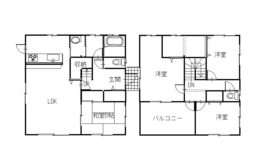 Floor plan. 24,800,000 yen, 4LDK, Land area 208.22 sq m , Building area 121.72 sq m floor plan