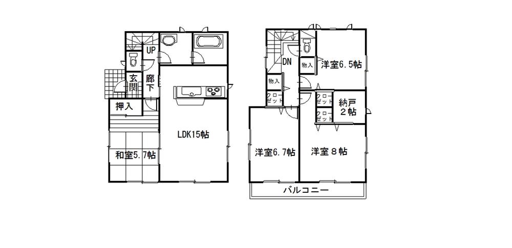 Floor plan. 18,800,000 yen, 4LDK, Land area 181.88 sq m , Building area 104.49 sq m floor plan