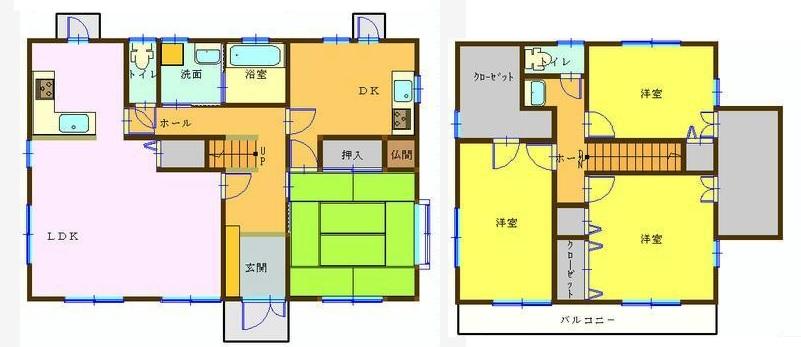 Floor plan. 20.8 million yen, 4LDKK + S (storeroom), Land area 314.01 sq m , Building area 139.66 sq m