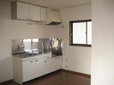 Kitchen. Bright kitchen with a window