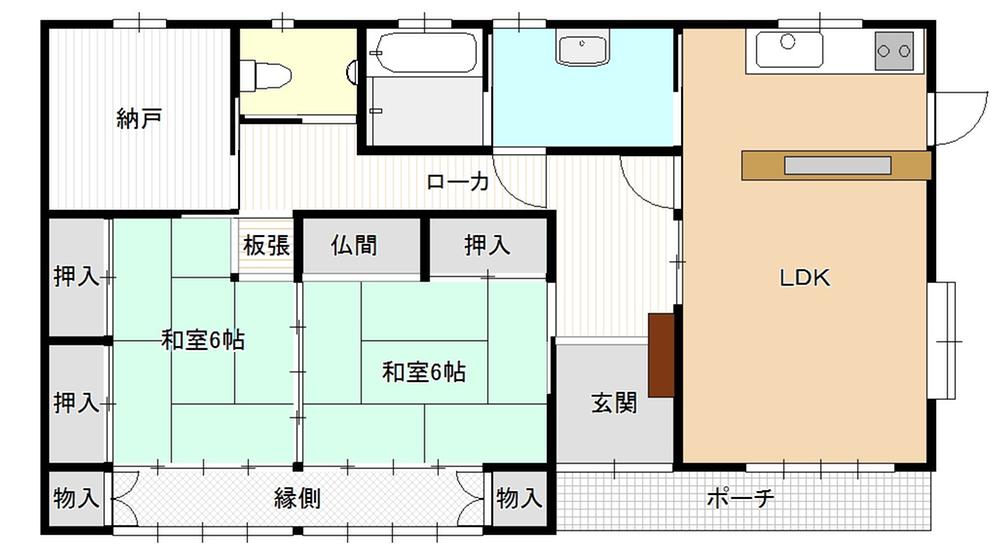 Floor plan. 13 million yen, 2LDK + S (storeroom), Land area 212.25 sq m , Building area 91.81 sq m