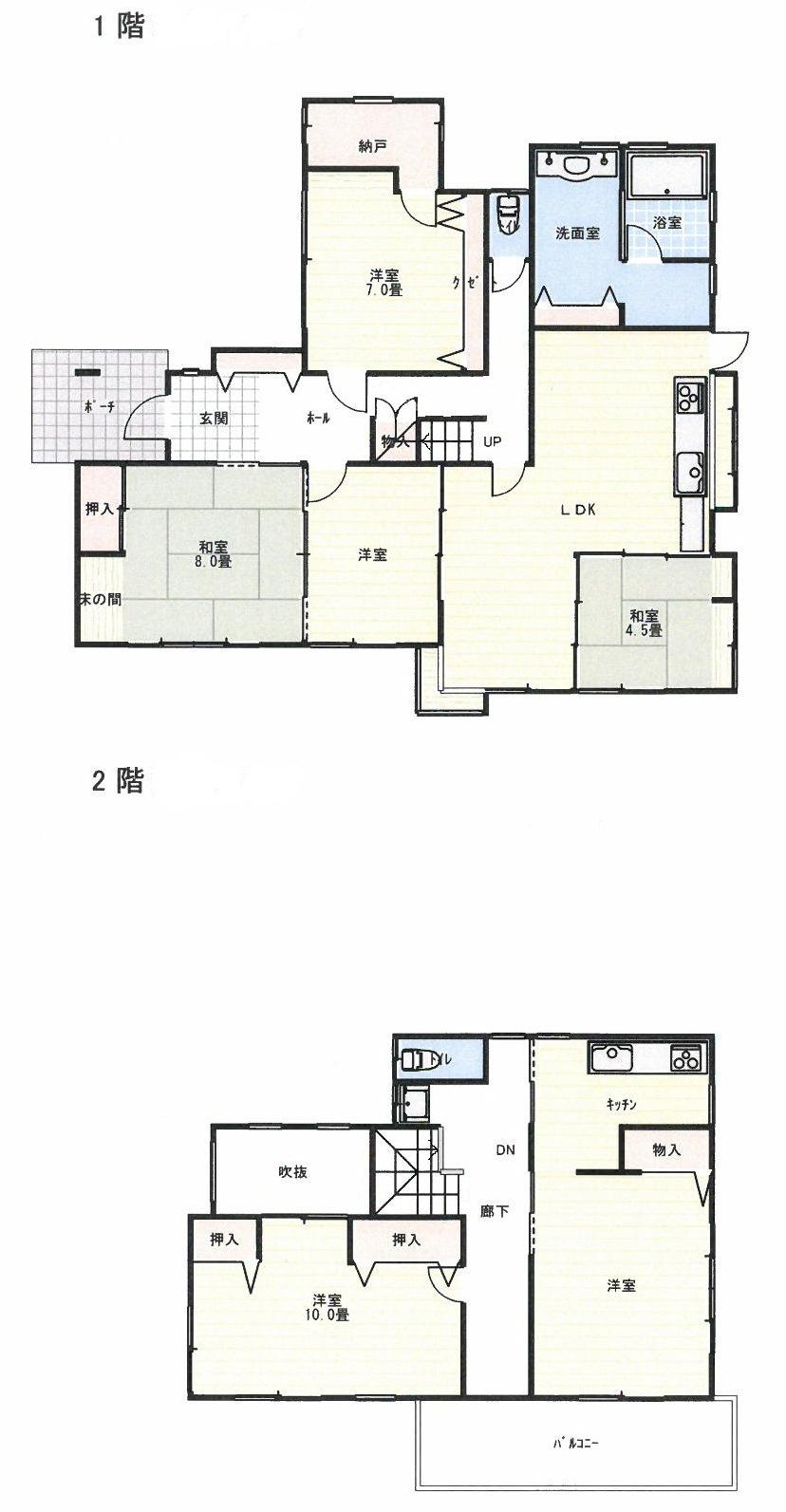 Floor plan. 26.5 million yen, 6LDK, Land area 314.06 sq m , Building area 172.23 sq m