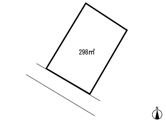 Compartment figure. Land price 2.8 million yen, Land area 298 sq m compartment view