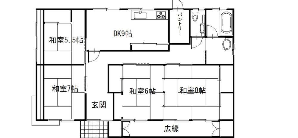 Floor plan. 14.5 million yen, 4DK, Land area 491.22 sq m , Building area 107.27 sq m floor plan