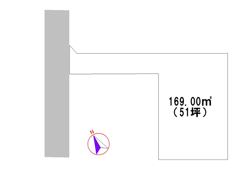 Compartment figure. Land price 7.3 million yen, Land area 169 sq m