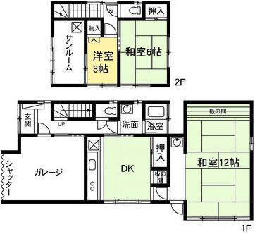Floor plan. 11 million yen, 3DK, Land area 121.42 sq m , Building area 93.37 sq m floor plan
