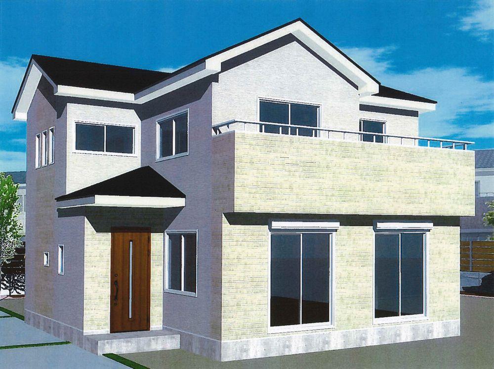 Rendering (appearance). South balcony! Shaping land of the south road! 