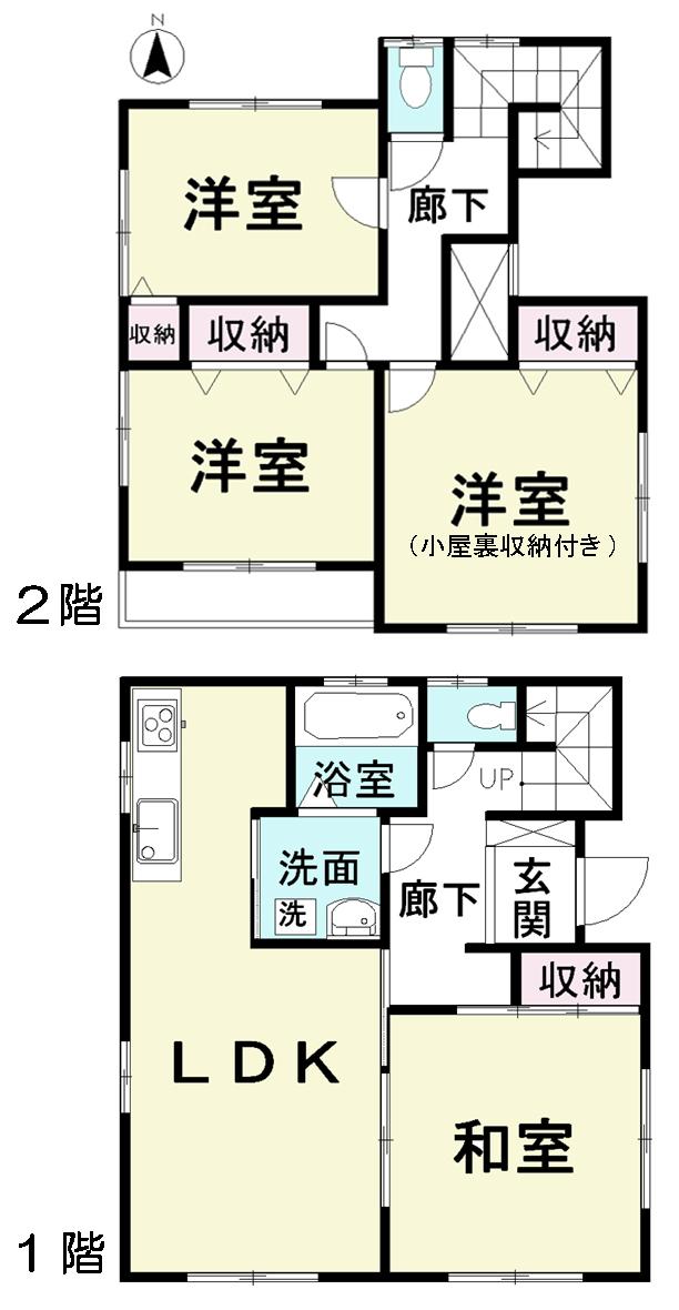 Floor plan. 19,980,000 yen, 4LDK, Land area 157.63 sq m , Building area 104.33 sq m floor plan