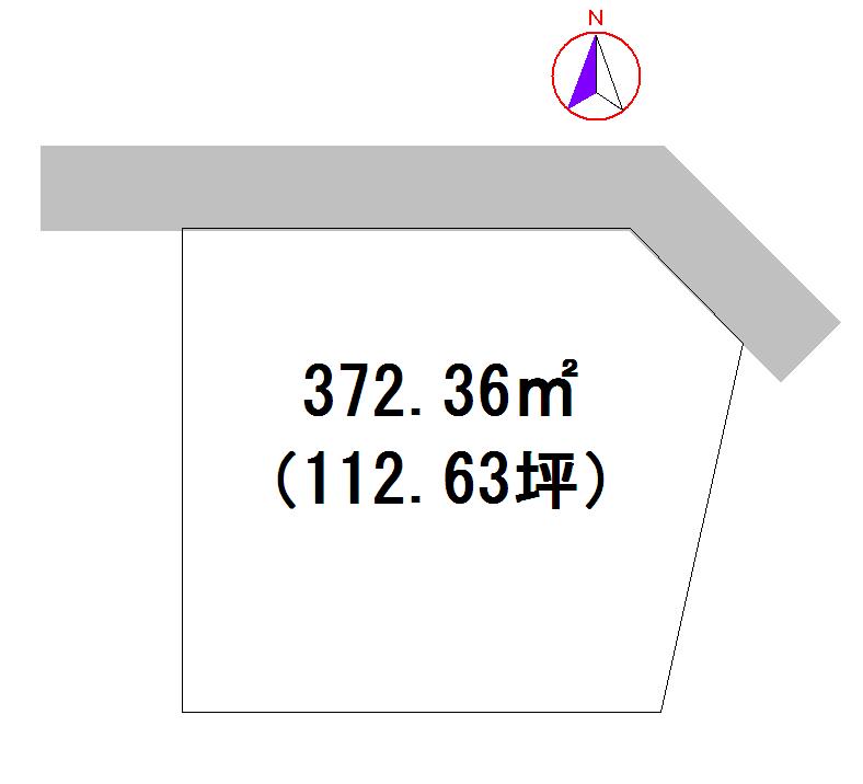 Compartment figure. Land price 18 million yen, Land area 372.36 sq m