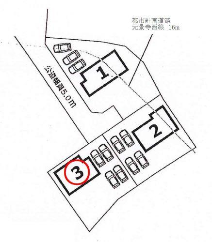 Compartment figure. 20.8 million yen, 4LDK, Land area 261.14 sq m , Building area 105.99 sq m car park four OK! 