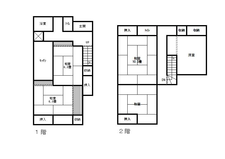 Floor plan. 8.8 million yen, 5K, Land area 113.03 sq m , Building area 108.05 sq m