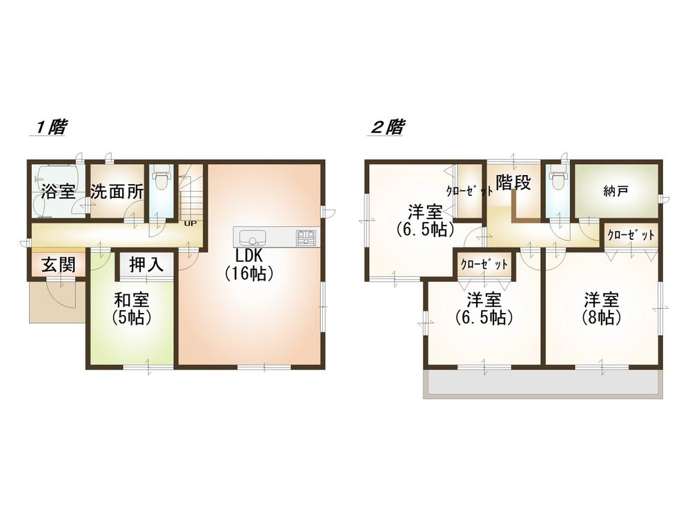 Floor plan. 13.8 million yen, 4LDK + S (storeroom), Land area 267.97 sq m , Building area 102.87 sq m