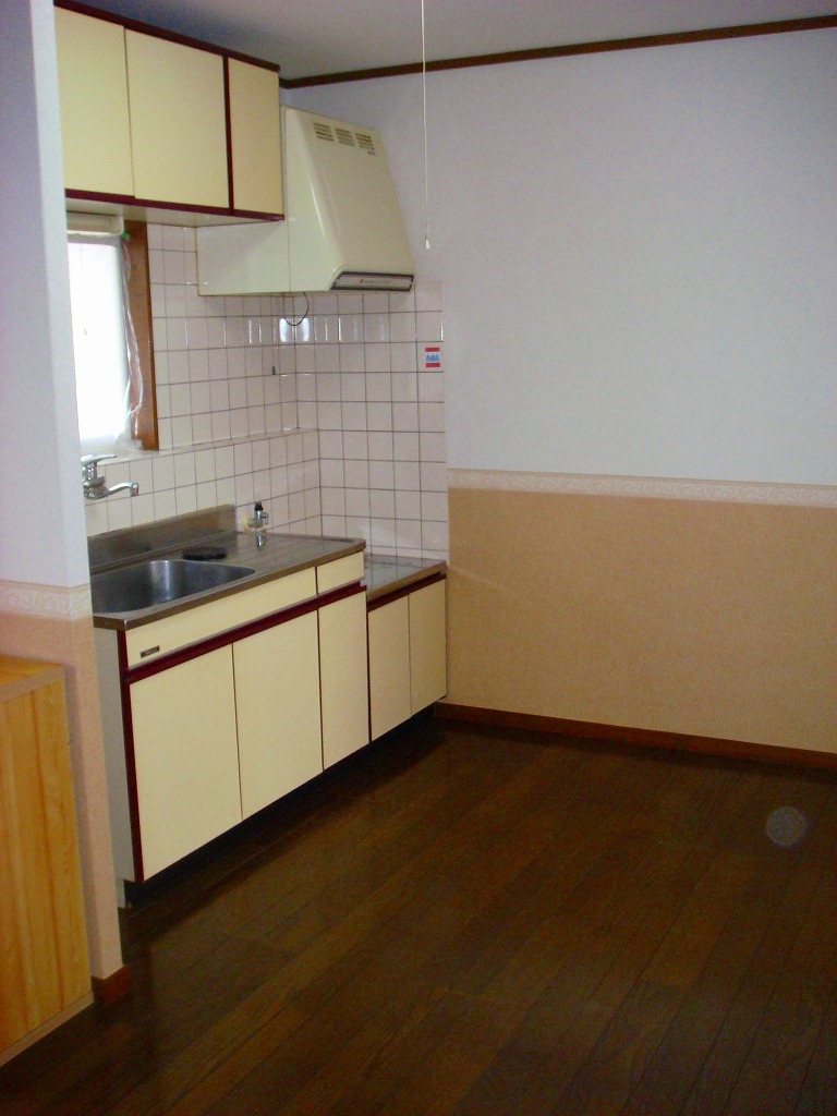 Kitchen. Image is a photograph because it is in renovation. 