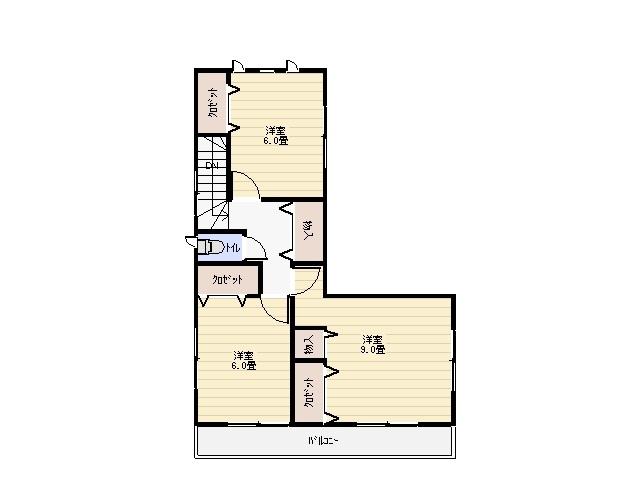 Floor plan. 21,990,000 yen, 4LDK, Land area 172.95 sq m , Building area 106.51 sq m 2F